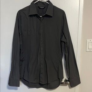 TNT Grey Men's Button-Up Shirt